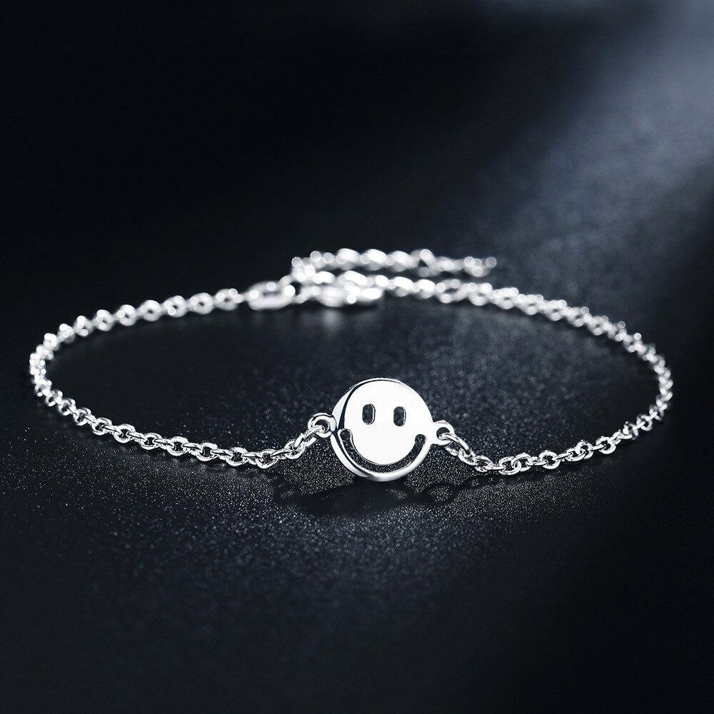 Chaîne cheville smiley « AMARA »10€