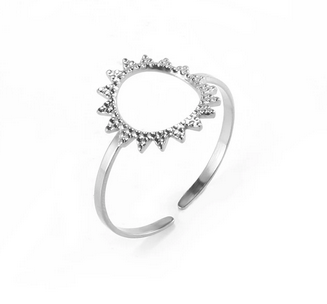 Bague minimaliste « SOL » acier argenté 9,90€