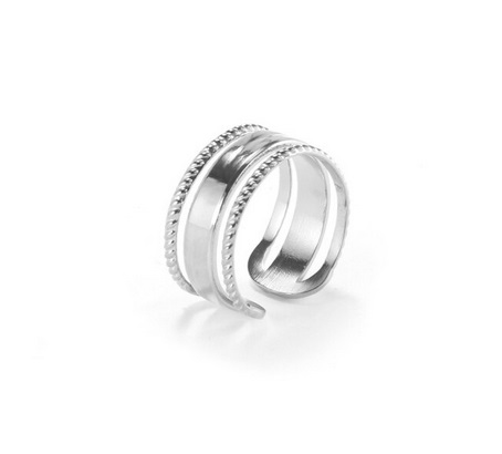 Bague « Mely » acier argenté 14€