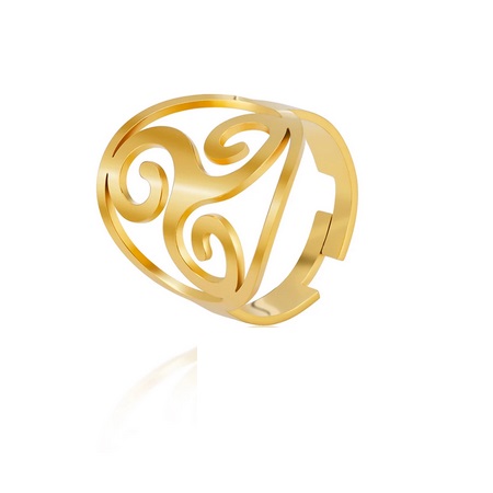 Bague Triskèle « Zaig »acier doré 16€